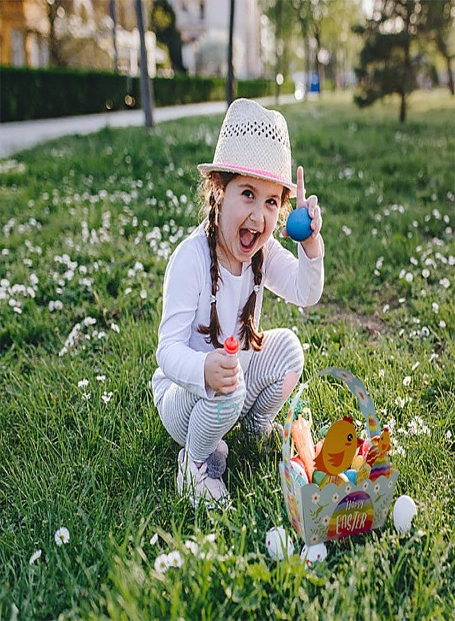 Suponey 12pcs Paper Easter Baskets Easter Treat Boxes Party Favor Boxes with Handle Eggs Containers for Kids Egg Hunt Home School Party Supplies - Image 3